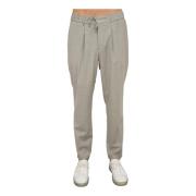 Grijze Casual Broek Hugo Boss , Gray , Heren