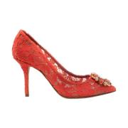 Koraalrode haksandalen Dolce & Gabbana , Red , Dames