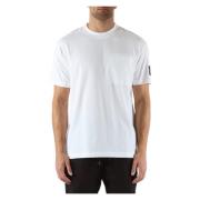 Katoenen T-shirt met Voorzak Calvin Klein Jeans , White , Heren