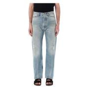 Lichtblauwe Loose-Fit Jeans Aw23 Palm Angels , Blue , Heren