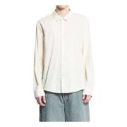 Beige Katoen Klassieke Kraag Shirt James Perse , Beige , Heren