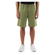 Sportieve Katoenen Shorts met Zijlogo Print Calvin Klein Jeans , Green...