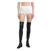 Witte Contrast Mini Shorts Courrèges , White , Dames