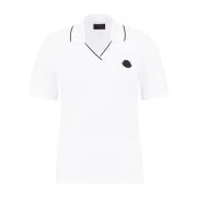 Stijlvolle Polo Shirt voor Mannen Moncler , White , Dames