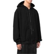 Gestructureerde Logo Hoodie Zwart 424 , Black , Heren