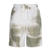 Lichtgewicht Diffuus Grid Shorts in Wit Calvin Klein , Multicolor , He...