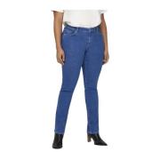 Alicia Regular Denim Jeans voor Vrouwen Only Carmakoma , Blue , Dames