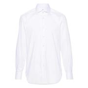 Katoenmix Shirt Barba , White , Heren