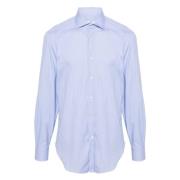 Katoenmix Shirt Barba , Blue , Heren