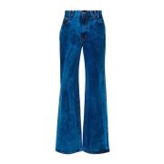Blauwe Denim Jeans met Logo Patch Vivienne Westwood , Blue , Dames