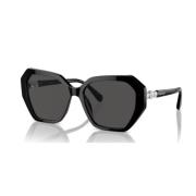 Black/Dark Grey Sunglasses Swarovski , Black , Dames