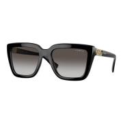 Zwart/Grijs Geshade Zonnebril Vogue , Black , Dames