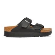 Zwarte vegan sandalen Birkenstock , Black , Dames