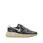 Blauwe Nylon Hardloopkalf Sneakers Golden Goose , Multicolor , Heren