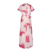 Cannes Print Maxi Jurk met Strik Fabienne Chapot , Multicolor , Dames