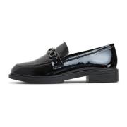 Elegant Block Heels Loafers Cesare Gaspari , Black , Dames