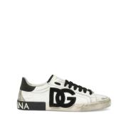 Witte Sneakers Aw23 Dolce & Gabbana , White , Heren