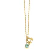 Zodiac Birthstone Necklace Gold Plating Dansk Copenhagen , Yellow , Da...