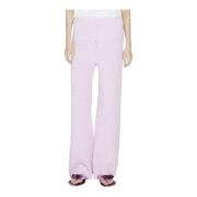 Chunky Cableweave Wide-Leg Pants Isa Boulder , Pink , Dames