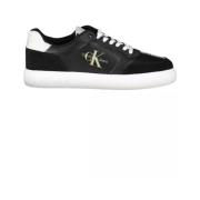 Calvin Klein Black Polyester Sneaker Calvin Klein , Black , Heren