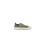 Leren Sneakers met Rubberen Zool Officine Creative , Green , Heren