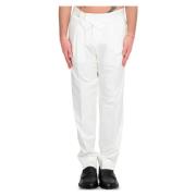 Katoenen riem broek Briglia , White , Heren