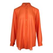 Pre-owned Polyester tops Acne Studios Pre-owned , Orange , Dames