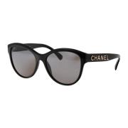 Stijlvolle zonnebril met model 0Ch5458 Chanel , Black , Dames