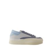 Witte Leren Lage Sneakers Y-3 , Multicolor , Heren