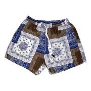 Strandkleding Print in Bruin-Blauw Gran Sasso , Multicolor , Heren