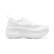 Witte Mesh Slip-On Sneakers Salomon , White , Dames