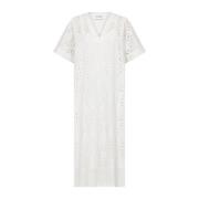 Katoenen Jurk Wit Levete Room , White , Dames