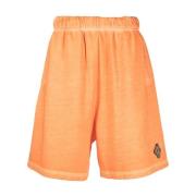 Zonsondergang Cross Over Sweatshorts 2025 Oranje Rood Marcelo Burlon ,...