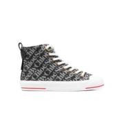 Logo Hi Top Sneakers met reliëf See by Chloé , Gray , Dames