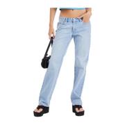 Straight Jeans Abrand Jeans , Blue , Dames