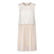 Geplooide laagjesjurk Betty & Co , Beige , Dames