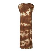 Tie-Dye Jurk Lecia Model Cacao Rabens Saloner , Multicolor , Dames