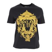 Stijlvolle T-shirts en Polos Versace Jeans Couture , Black , Dames