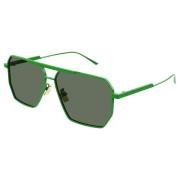 Groene zonnebril Bv1012S Bottega Veneta , Green , Unisex