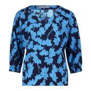 Bloemenprint Blouse Betty & Co , Blue , Dames