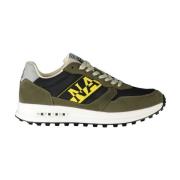 Groene Polyester Sneaker voor Mannen Napapijri , Multicolor , Heren