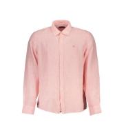 Casual Linnen Overhemd voor Mannen North Sails , Pink , Heren