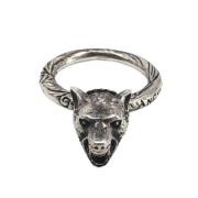 Pre-owned Silver rings Gucci Vintage , Gray , Unisex