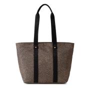 Eco Line Shopper Handbag Borbonese , Multicolor , Dames