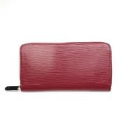 Pre-owned Leather wallets Louis Vuitton Vintage , Red , Dames