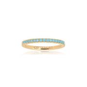 Turquoise Facet Zilveren Ring Ellera Sif Jakobs Jewellery , Yellow , D...