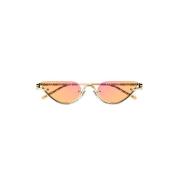 Dames Accessoires Zonnebrillen Gucci , Yellow , Dames