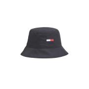 Hoed- TJM Flag Bucket HAT Tommy Jeans , Black , Unisex