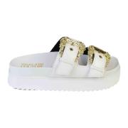 Sliders Versace Jeans Couture , White , Dames