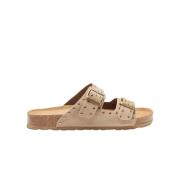 Flat Sandals Scarosso , Beige , Dames